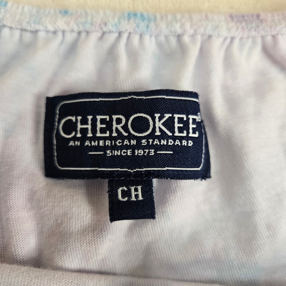 Cherokee Womens S Tie Dye Camisole Button Front Drawstring‎ Tie Tank Top Purple - Picture 5 of 8